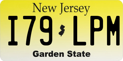 NJ license plate I79LPM