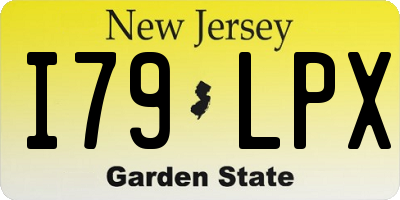 NJ license plate I79LPX