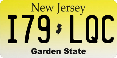 NJ license plate I79LQC