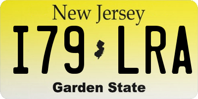 NJ license plate I79LRA