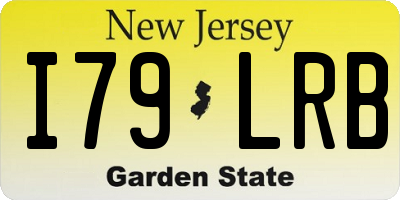 NJ license plate I79LRB
