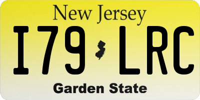 NJ license plate I79LRC