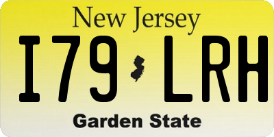 NJ license plate I79LRH