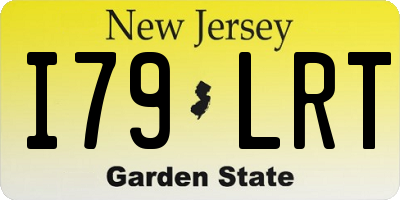 NJ license plate I79LRT