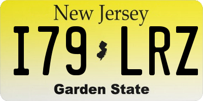 NJ license plate I79LRZ