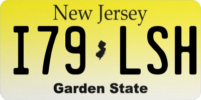 NJ license plate I79LSH