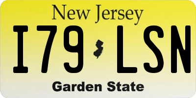 NJ license plate I79LSN