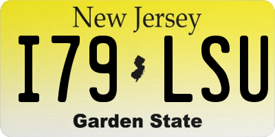 NJ license plate I79LSU