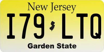 NJ license plate I79LTQ