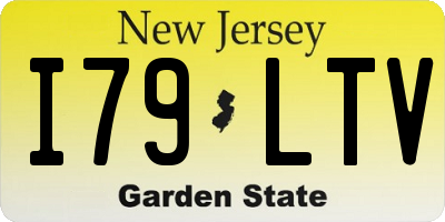 NJ license plate I79LTV