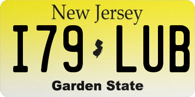 NJ license plate I79LUB