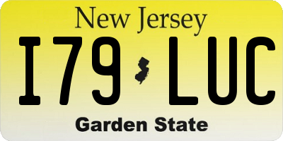 NJ license plate I79LUC