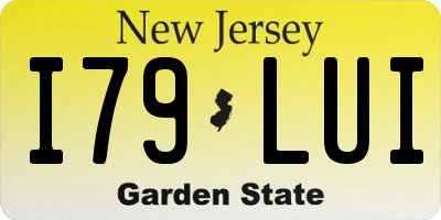 NJ license plate I79LUI