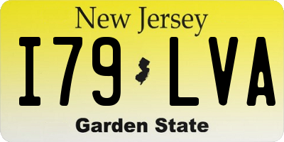 NJ license plate I79LVA