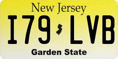 NJ license plate I79LVB