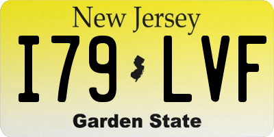 NJ license plate I79LVF