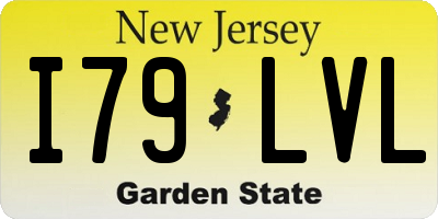 NJ license plate I79LVL
