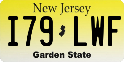 NJ license plate I79LWF