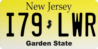 NJ license plate I79LWR
