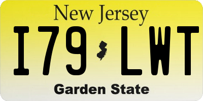 NJ license plate I79LWT