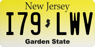NJ license plate I79LWV