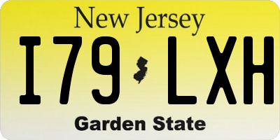 NJ license plate I79LXH