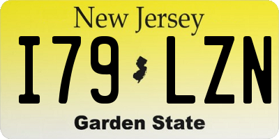 NJ license plate I79LZN