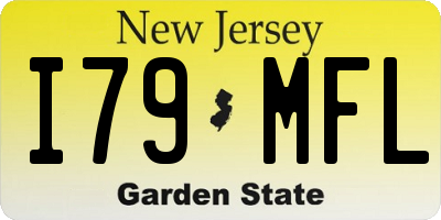 NJ license plate I79MFL