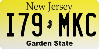 NJ license plate I79MKC