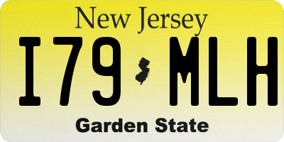NJ license plate I79MLH
