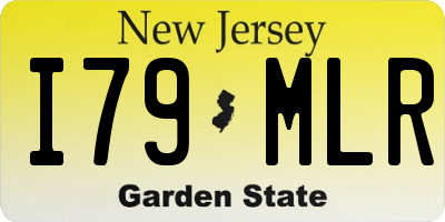 NJ license plate I79MLR