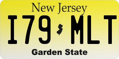 NJ license plate I79MLT