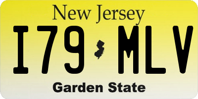 NJ license plate I79MLV