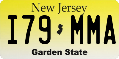 NJ license plate I79MMA