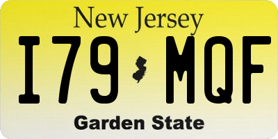 NJ license plate I79MQF