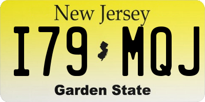 NJ license plate I79MQJ