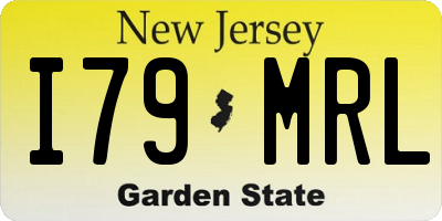 NJ license plate I79MRL