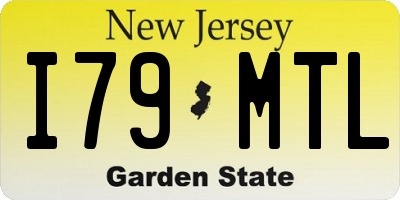 NJ license plate I79MTL