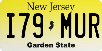 NJ license plate I79MUR