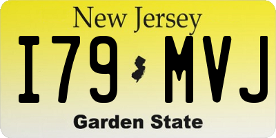 NJ license plate I79MVJ