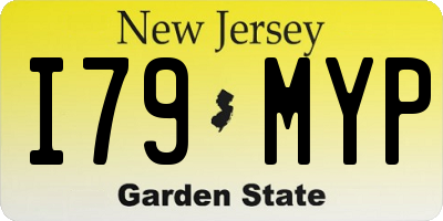 NJ license plate I79MYP