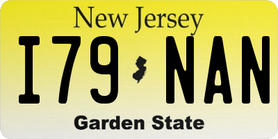 NJ license plate I79NAN