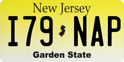 NJ license plate I79NAP