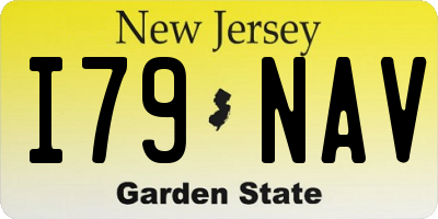 NJ license plate I79NAV