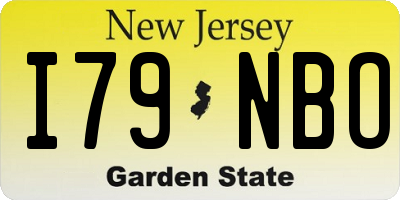 NJ license plate I79NBO
