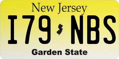 NJ license plate I79NBS