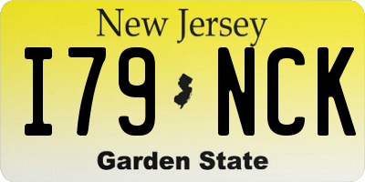 NJ license plate I79NCK