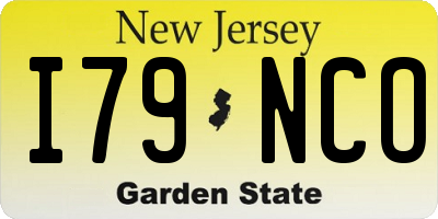 NJ license plate I79NCO