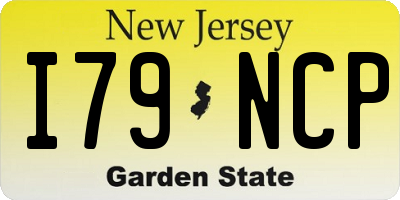 NJ license plate I79NCP