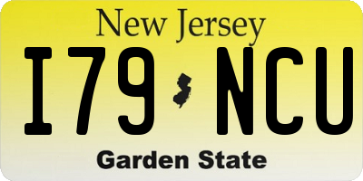 NJ license plate I79NCU